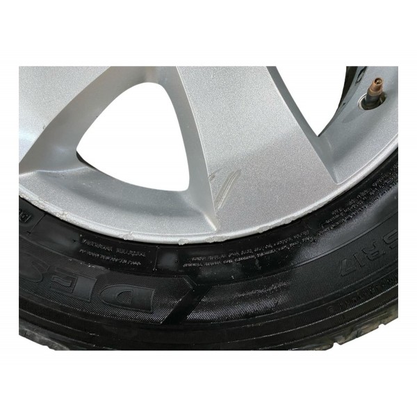 Roda Aro 17 225 65 C Pneu Fiat Freemont 2.4 Original Preto E Cromado