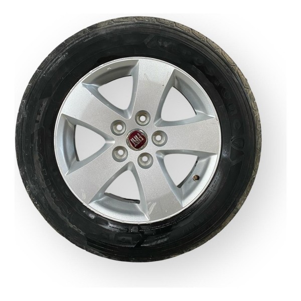 Roda Aro 17 225 65 C Pneu Fiat Freemont 2.4 Original Preto E Cromado
