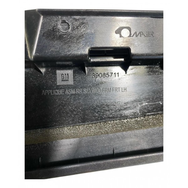 Moldura Aplique Porta Chevrolet Cruze Traseira Esquerd 2017 Preto