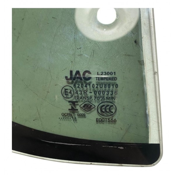 Vidro Vigia Fixo Jac J3 Traseira Direita 2013 Original