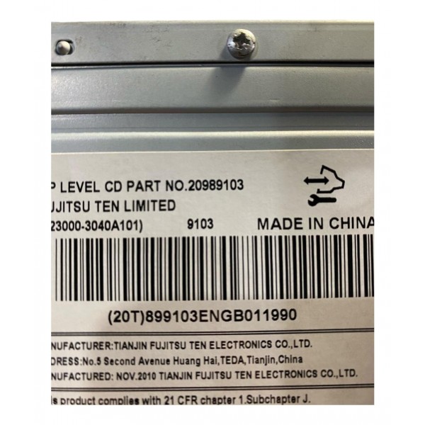 Rádio Cd Player Gm Captiva Sport 2011 20989103 Original