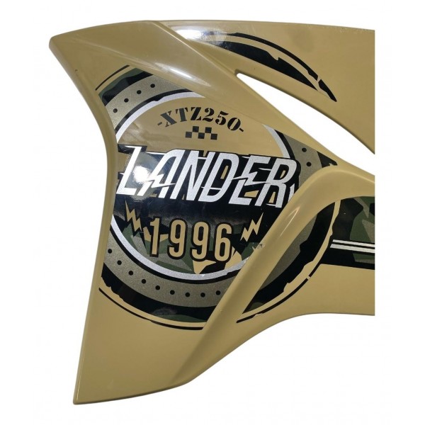 Carenagem Xtz 250 Lander Lat Inf Aba Tanque Esquerdo Ocre