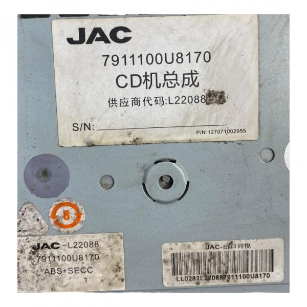 Radio Aparelho De Som Painel Jac J3 Original 2014 A 2016