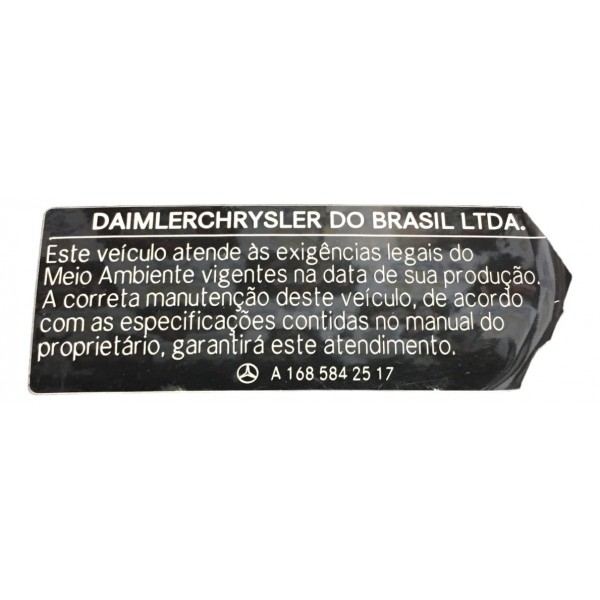 Tampa Módulo Chicote Mercedes Classe A 160 1.6 2001 2003