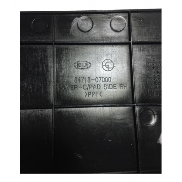 Acabamento Painel Kia Picanto Lateral Direito 2010 Preto Liso