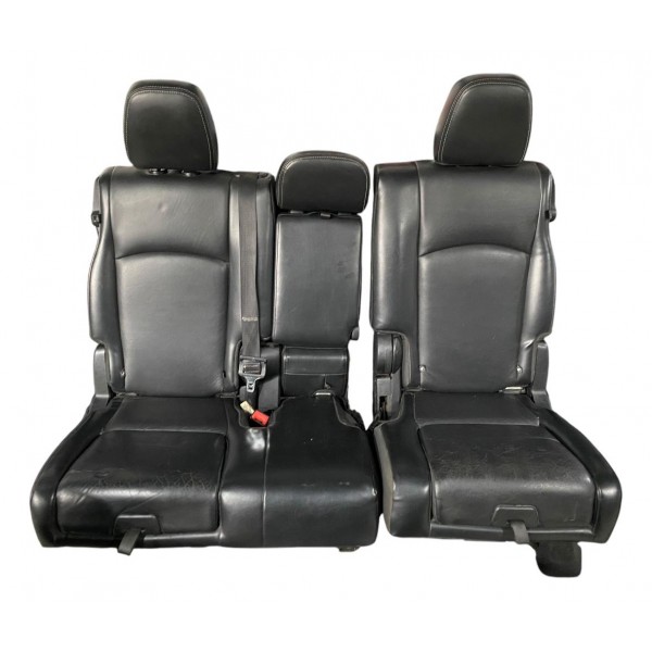 Jogo Banco Couro Preto Fiat Freemont 2011 2016 Original Preto