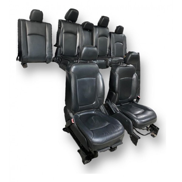 Jogo Banco Couro Fiat Freemont 2011 2016 Original Preto