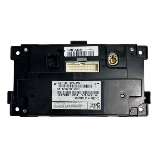 Rádio Comando Ar Fiat Freemont 2.4 2012 A 2014 05064976ah