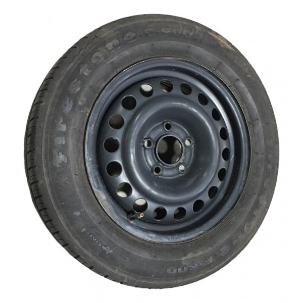 Estepe Roda C/ Pneu Aro 15 Chevrolet Gm Zafira Preto
