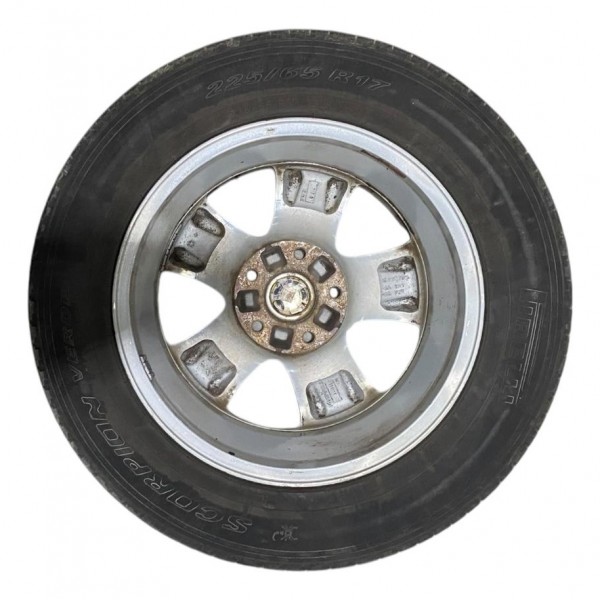 Roda Original Aro 17 225 / 65 C/ Pneu Fiat Freemont 2.4 Prateado