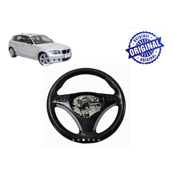 Volante Direção Couro C/ Comando Original Bmw X1 2010 / 2015