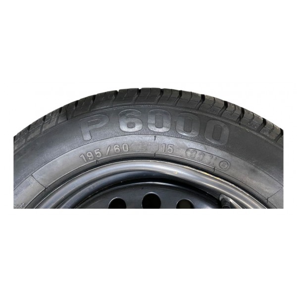 Estepe Roda Ferro Com Pneu 195 60 Aro 15 Gm Astra Preto