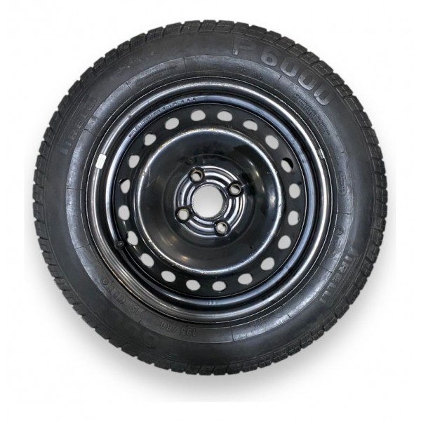 Estepe Roda Ferro Com Pneu 195 60 Aro 15 Gm Astra Preto