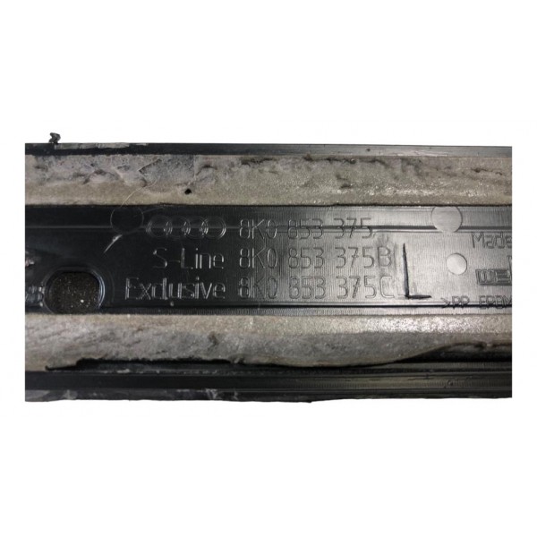 Soleira Porta Audi A4 Traseiro Esquerdo 2009 2014 8k085337 Preto