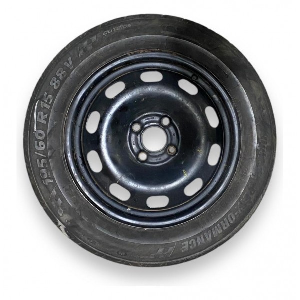 Roda Aro 14 Volkswagen Gol Voyage 4 Furos Orig 5u0601027h03c Preto