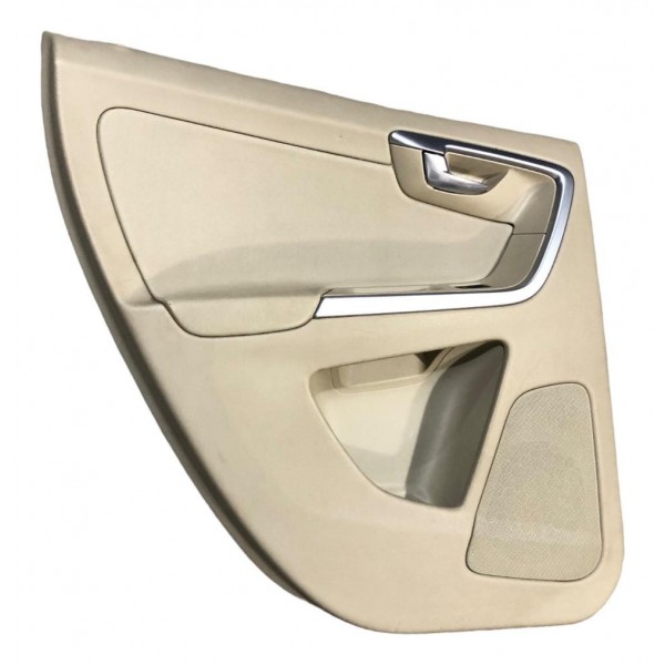 Forro Porta Volvo Xc60 Traseiro Esquerda 2010 Bege 8635780