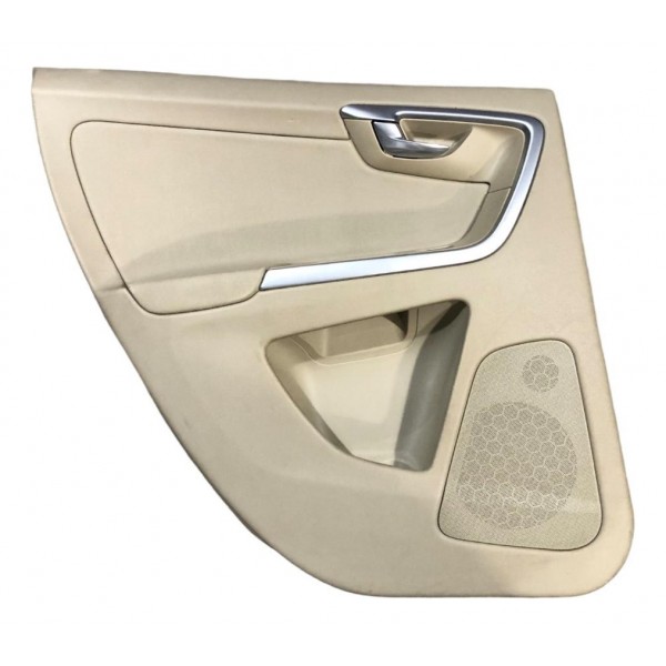 Forro Porta Volvo Xc60 Traseiro Esquerda 2010 Bege 8635780