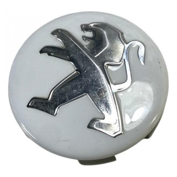 Calota Central Peugeot 208 308 408 3008 9672558477 Original Branco