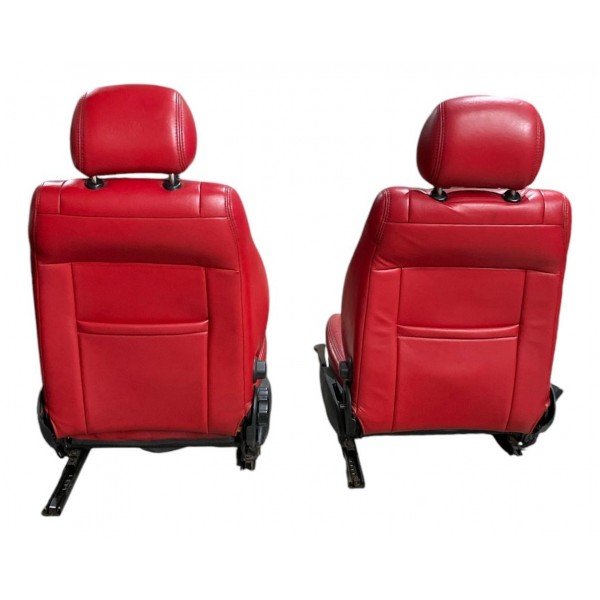 Jogo De Banco Couro C Forro Porta Gm Astra Hatch Ss Original Vermelho