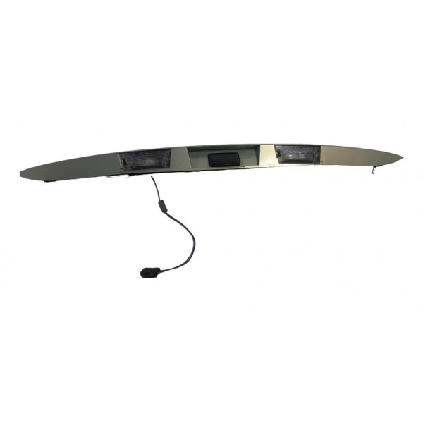 Friso Moldura Régua Tampa Renault Scenic Traseira 2002 2007 Cinza-escuro