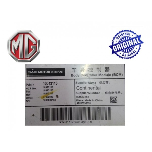 Caixa Fusível Body Control Módulo Mg6 Turbo Original
