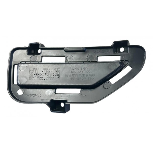 Moldura Grade Parachoque Traseir Chery Tiggo 5x 2022 Direita Preto Fosco