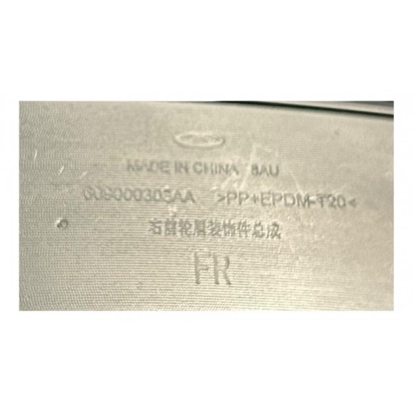 Moldura Paralama Chery Tiggo 5x Pro Direito 2025 Original Preto