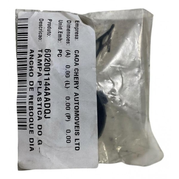 Tampão Gancho Reboque Parachoque Dianteiro Chery Tiggo 2 Pro