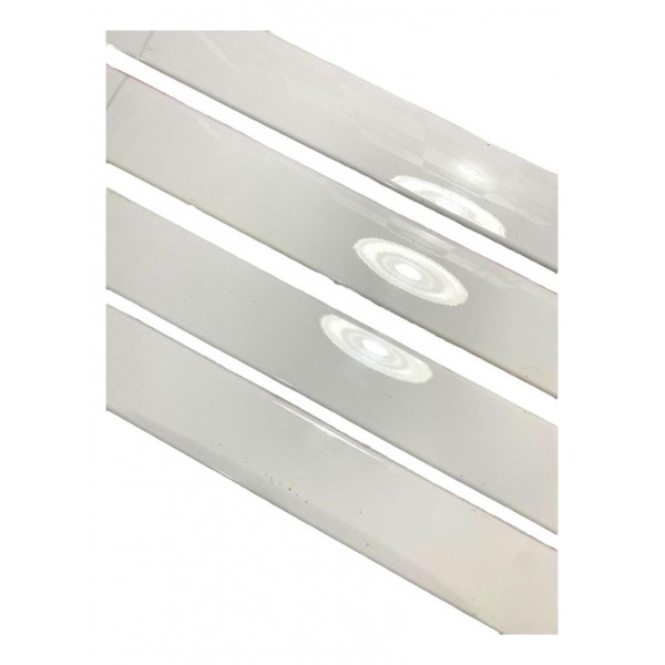 Jogo De Friso Lateral Branco Peugeot 208 2010/2023 Original Branco