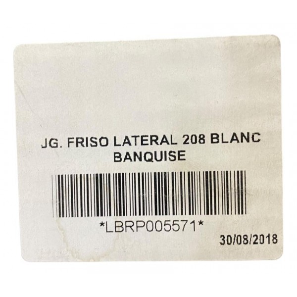 Jogo De Friso Lateral Branco Peugeot 208 2010/2023 Original Branco