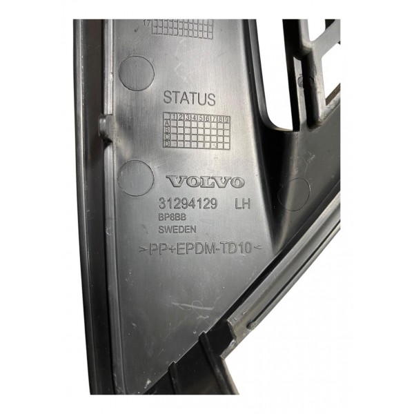 Moldura Grade Tela Farol Milha Volvo S60 Esq 2011 31294129 Preto Esquerdo