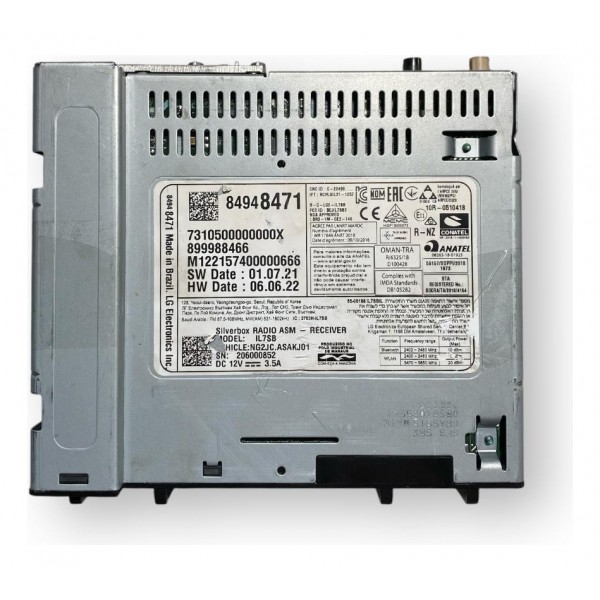 Central Modulo Multimídia Chevrolet Tracker 2020 2025 Preto