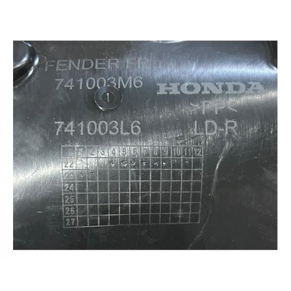 Parabarro Lameiro Honda Hrv Hr-v Dianteiro Direito 2022 2025