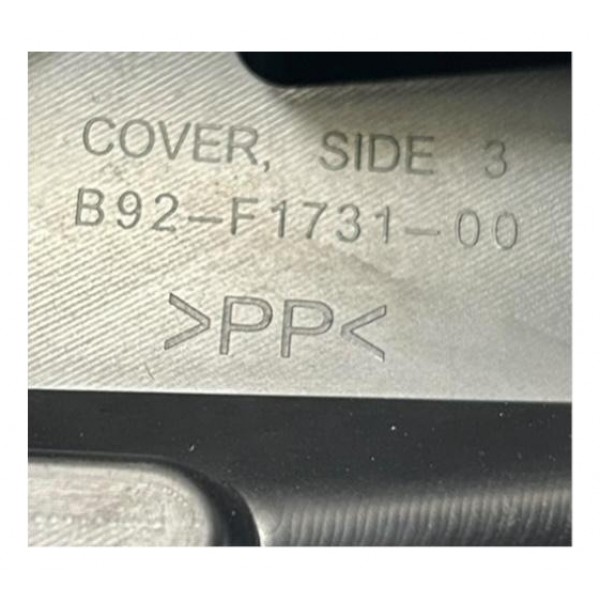 Carenagem Rabeta Inferior Yamaha Neo 125 Esquerda 2017 2021 Preto