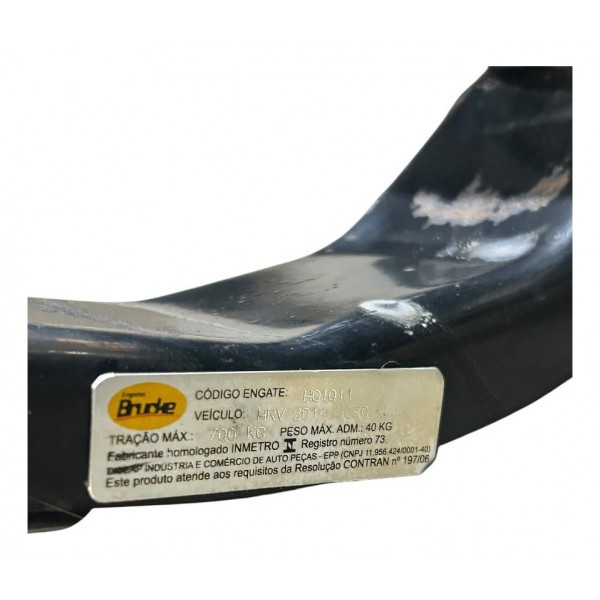Engate Reboque Ponteira Fixo Tração Honda Hrv 2022 2023
