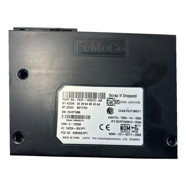 Módulo Sync Ford Focus 2.0 2016 A 2018 2019 Original Preto