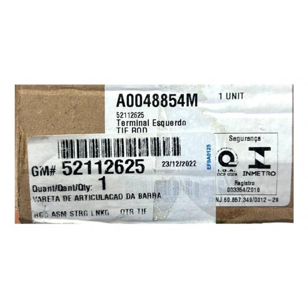 Terminal Direção Gm Onix Prisma Esquerdo 2017 2018 2019