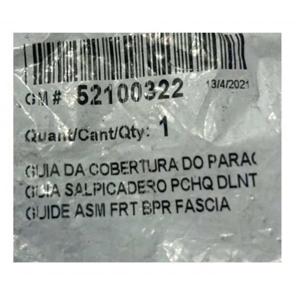 Guia Parachoque Gm Onix Prisma Dianteiro Direito 2013 2015